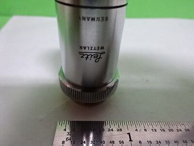 MICROSCOPE PART LEITZ GERMANY OBJECTIVE 100X OPTICS AS IS BIN#8M-C-16