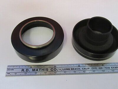 ANTIQUE BAUSCH LOMB PHOTO ADAPTER SET MICROSCOPE PART AS PICTURED &8Z-A-152