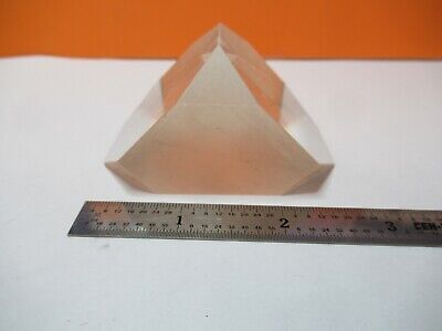 LARGE OPTICAL GLASS PRISM LASER OPTICS AS PICTURED &W8-A-32