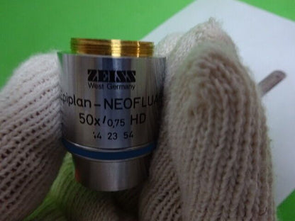 MICROSCOPE ZEISS GERMANY OBJECTIVE EPIPLAN NEOFLUAR 50X HD 442354 AS IS #AI-A-05