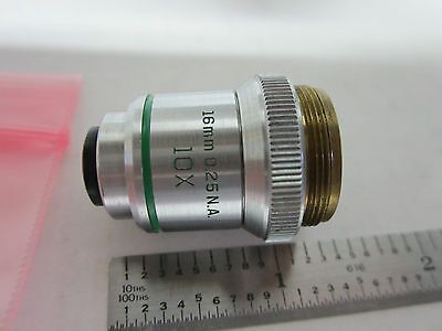 MICROSCOPE OBJECTIVE BAUSCH LOMB 10X OPTICS #12-04 BIN#12