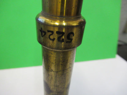 ANTIQUE BRASS TUBUS AND EYEPIECE ADAPTER MICROSCOPE PART AS PICTURED Z4-B-77