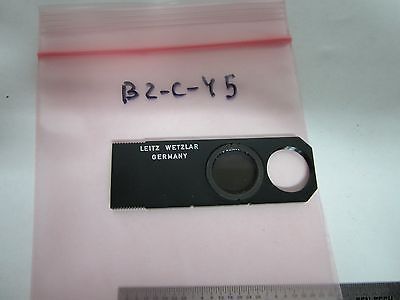 MICROSCOPE LEITZ WETZLAR GERMANY POLARIZER FILTER SLIDE OPTICS BIN#B2-C-45