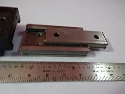 LOT 2 EA STEEL POSITIONING STAGE SLIDE BEARING for OPTICS FIXTURE #94-09