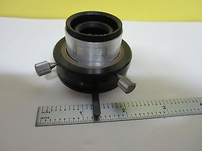 MICROSCOPE PART NIKON JAPAN CONDENSER + IRIS OPTICS AS IS BIN#T8-13