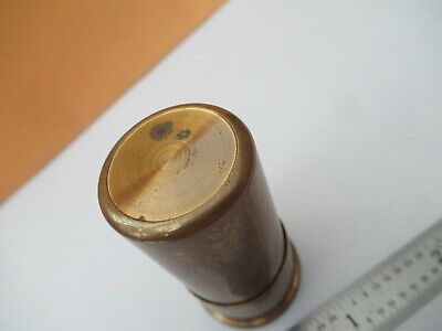 CARL ZEISS JENA "a" EMPTY BRASS OBJECTIVE CAN MICROSCOPE AS PICTURED &F5-A-105