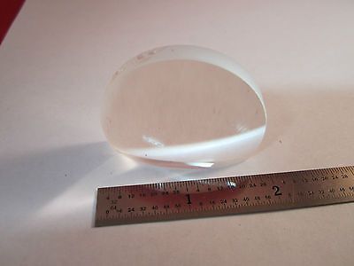 OPTICAL CONVEX LENS TRUNCATED [chipped on edge] LASER OPTICS BIN#5K-34