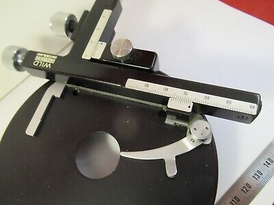 WILD HEERBRUGG M11 MICROMETER STAGE TABLE MICROSCOPE PART AS PICTURED &14-A-98