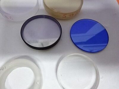 LOT OPTICS LENSES FILTERS COATED LENS OPTICAL SET OPTICS AS PICTURED &AB-41