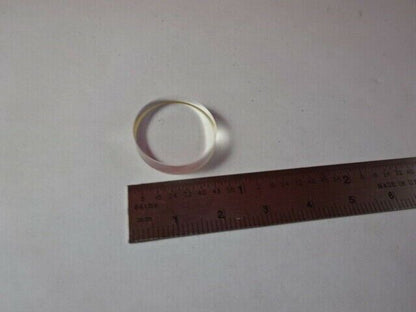 OPTICAL ZERODUR PART FLAT LENS for LASER RING GYRO OPTICS AS IS #91-41