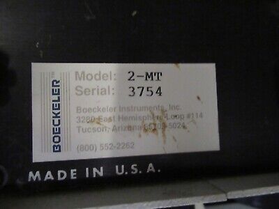 BOECKELER MODEL 2-MT DISPLAY READER OPTICS POSITIONING AS PICTURED &TD-3