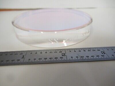 OPTICAL FLAT COATED 3" DIAMETER FUSED SILICA ZYGO OPTICS AS PICTURED &16-A-12