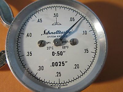 VINTAGE SCHNELLTASTER 0.0025" METROLOGY GERMANY  BIN#16