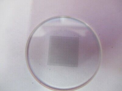 OPTICAL RETICLE GRID PATTERN MICROSCOPE OPTICS AS PICTURED #B1-A-15