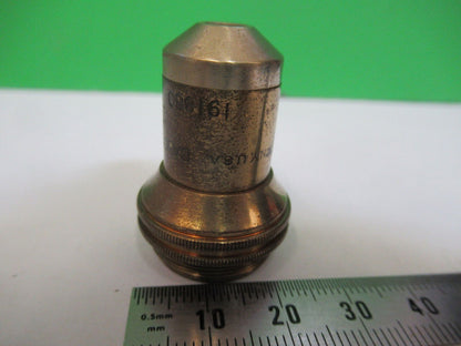 ANTIQUE BRASS BAUSCH LOMB  OBJECTIVE 10X MICROSCOPE PART AS PICTURED Z5-A-43