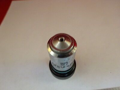 MICROSCOPE PART OLYMPUS JAPAN OBJECTIVE MPLAN 100X OPTICS AS IS #21-A-13