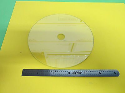 LARGE GLASS WAFER AS PICTURED SUBSTRATE LASER OPTICS BIN#28-16