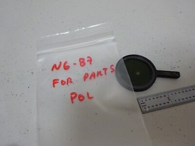 FOR PARTS MICROSCOPE POL POLARIZER SLIDE OPTICS AS IS BIN#N6-87