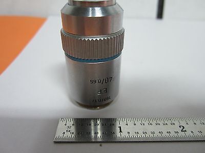 MICROSCOPE LEITZ WETZLAR GERMANY 40X OBJECTIVE EF OPTICS BIN#B5-D-67