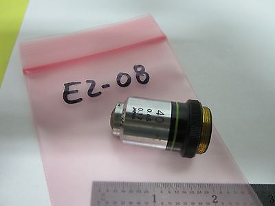 MICROSCOPE OPTICAL PART OBJECTIVE OLYMPUS JAPAN 40X OPTICS BIN#E2-08