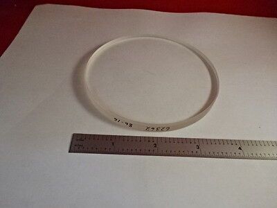 NICE OPTICAL FLAT 4" DIAMETER GLASS LENS PART OPTICAL OPTICS AS PICTURED &86-61