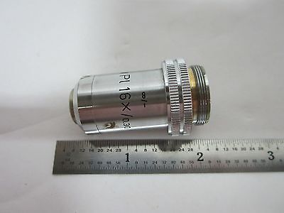 LEITZ WETZLAR GERMANY X PL 16X INFINITY OBJECTIVE MICROSCOPE OPTICS BIN#H1-37