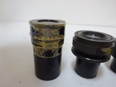 MICROSCOPE PART LOT EYEPIECES OLYMPUS NIKON OPTICS AS IS BIN#N8-H-10