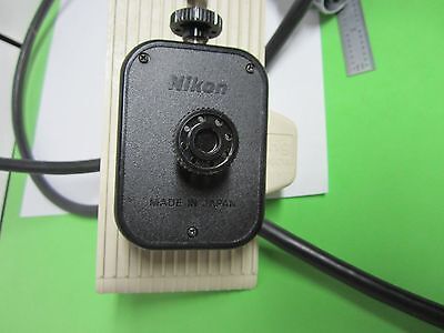 MICROSCOPE PART NIKON JAPAN Hg 100W LAMP HOLDER ILLUMINATOR OPTICS BIN#Q6-07