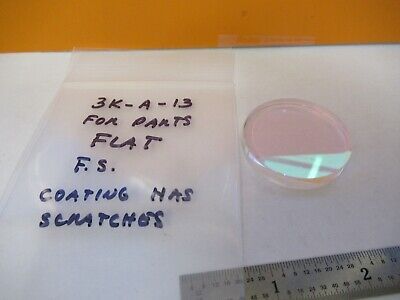 FOR PARTS OPTICAL OPTICAL FLAT ROUND FUSED SILICA OPTICS AS PICTURED &3K-A-13