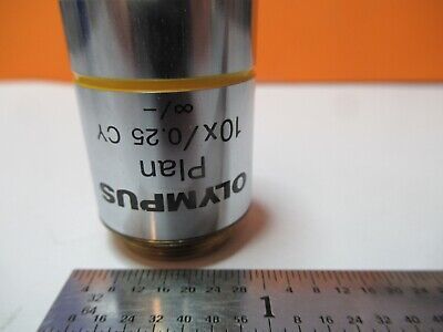 OLYMPUS JAPAN OBJECTIVE CY 10X INFINITY MICROSCOPE PART AS PICTURED &W8-A-39