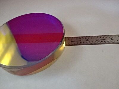 OPTICAL FLAT DICHROIC ZERODUR COATED MIRROR 3" DIA ZYGO OPTICS AS IS #R1-B-01