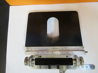 ANTIQUE SPENCER BUFFALO XY STAGE TABLE MICROSCOPE PART AS PICTURED &P9-A-02