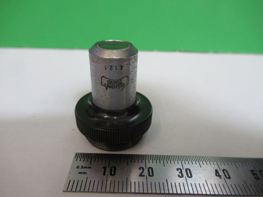 YASHIMA TOKYO OBJECTIVE 4X LENS OPTICS MICROSCOPE PART AS PICTURED Q7-A-09