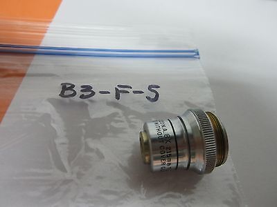 OPTICAL MICROSCOPE PART OBJECTIVE BAUSCH LOMB 8X OPTICS AS IS BIN#B3-F-5