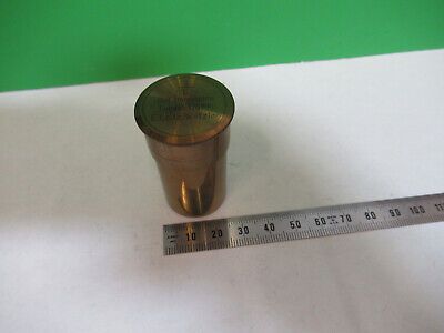 ANTIQUE ernst leitz BRASS CAN 1/12 OBJECTIVE MICROSCOPE PART AS PICTURED Q9-A-43