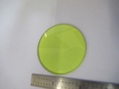 OPTICAL YELLOW GLASS FILTER OPTICS AS PICTURED &W2-B-16