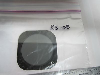 MICROSCOPE POLARIZER SLIDE SPLIT ZEISS IKON MAKER OPTICS AS IS BIN#K5-05