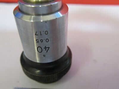 NIKON JAPAN OPTICS 40X OBJECTIVE LENS MICROSCOPE PART AS PICTURED &4B-A-63