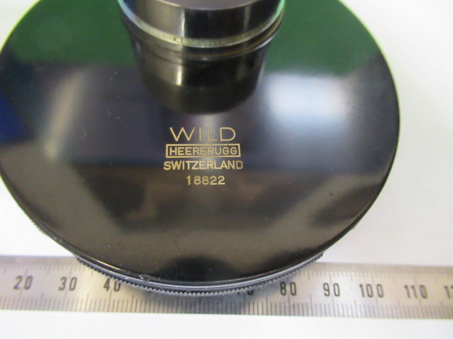 WILD HEERBURGG PHASE CONTRAST CONDENSER MICROSCOPE PART AS PICTURED &Z8-A-48