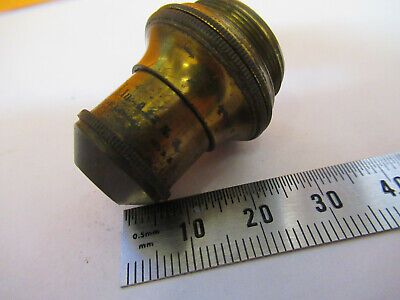 ANTIQUE BAUSCH LOMB 1" BRASS OBJECTIVE MICROSCOPE PART AS PICTURED R7-A-59