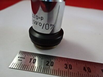 WILD HEERBRUGG SWISS 40X PH DARK PHASE OBJECTIVE MICROSCOPE PART OPTICS &94-A-15