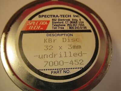 OPTICAL INFRARED KBr POTASSIUM BROMIDE PRO LASER OPTICS AS PICTURED &X1-A-03