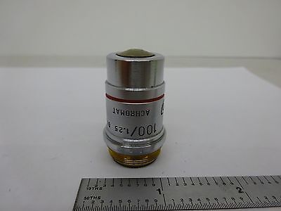 MICROSCOPE SPENCER AO OBJECTIVE ACHROMAT 100X AMERICAN OPTICS AS IS BIN47-E-06