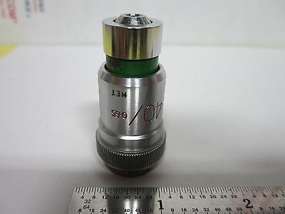 OBJECTIVE VICKERS ENGLAND 40X MET OPTICS MICROSCOPE AS IS BIN#G5-20