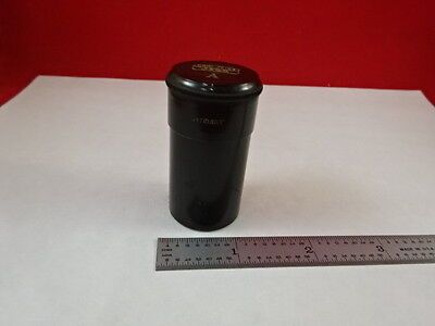 EMPTY ANTIQUE BRASS MICROSCOPE OBJECTIVE CONTAINER CARL ZEISS JENA AS IS N5-A-18