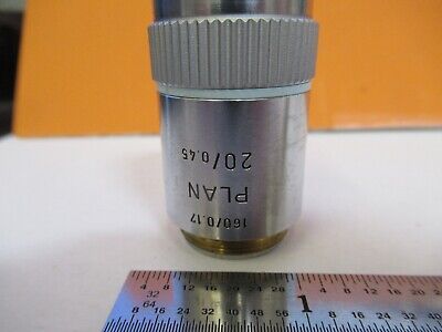 LEITZ GERMANY OBJECTIVE 20X /160 MICROSCOPE PART OPTICS AS PICTURED &85-B-31