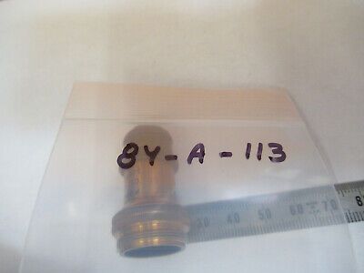 ANTIQUE BRASS LEITZ WEZLAR OBJECTIVE LENS MICROSCOPE PART AS PICTURED &8Y-A-113