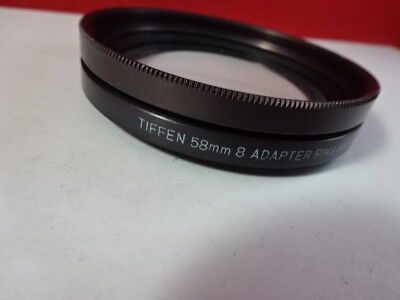 TIFFEN 58mm ADAPTER RING for MICROSCOPE PART OPTICS AS IS &51-A-52