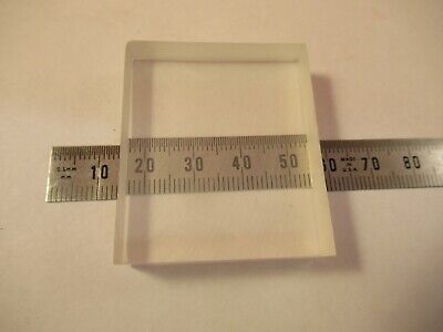 OPTICAL FLAT GLASS BLOCK DULL POLISHED SIDES OPTICS AS PICTURED &FT-4-47B