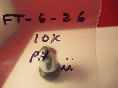 WILD HEERBRUGG SWISS 10X PH PHASE OBJECTIVE MICROSCOPE PART AS PICTURED &FT-6-26